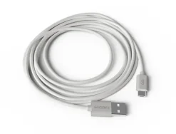 CABLE GROOVY USB-A A MICRO USB LONGITUD 2 MT COLOR BLANCO