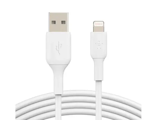 CABLE LIGHTNING BELKIN CAA001BT2MWH A USB-A BOOST CHARGE LONGITUD 2 M COLOR BLANCO