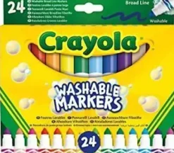 CAJA 24 ROTULADORES CRAYOLA PUNTA GRUESA