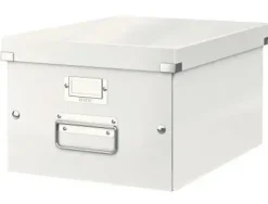 CAJA ALMACENAMIENTO LEITZ CLICK&STORE WOW CARTON RECICLADO COLOR BLANCO 281X200X369 MM