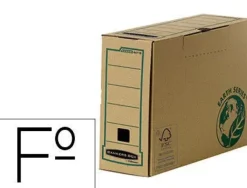 CAJA ARCHIVO DEFINITIVO FELLOWES FOLIO CARTON RECICLADO LOMO 100 MM
