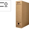 CAJA ARCHIVO DEFINITIVO LIDERPAPEL FOLIO CARTON 100% RECICLADO 325G/M2 LOMO 100 MM COLOR KRAFT 365X100X251 MM