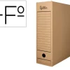 CAJA ARCHIVO DEFINITIVO LIDERPAPEL FOLIO PROLONGADO CARTON 100% RECICLADO 325G/M2 LOMO 116 MM COLOR KRAFT
