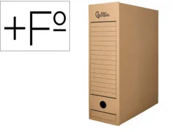 CAJA ARCHIVO DEFINITIVO LIDERPAPEL FOLIO PROLONGADO CARTON 100% RECICLADO 325G/M2 LOMO 116 MM COLOR KRAFT