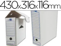 CAJA ARCHIVO DEFINITIVO LIDERPAPEL 106 -PARA LISTADOS DE ORDENADOR 430X316X116 MM 325 G/M2