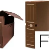 CAJA ARCHIVO DEFINITIVO PLASTICO LIDERPAPEL MARRON 360X260X100 MM