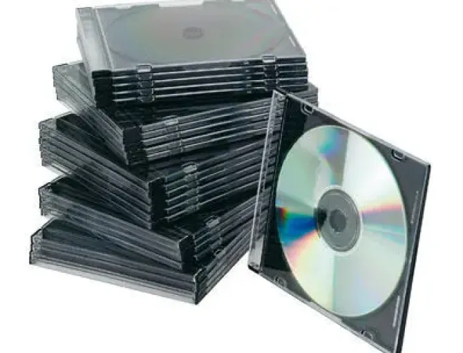 CAJA DE CD Q-CONNECT SLIM -CON INTERIOR NEGRO -PACK DE 25 UNIDADES