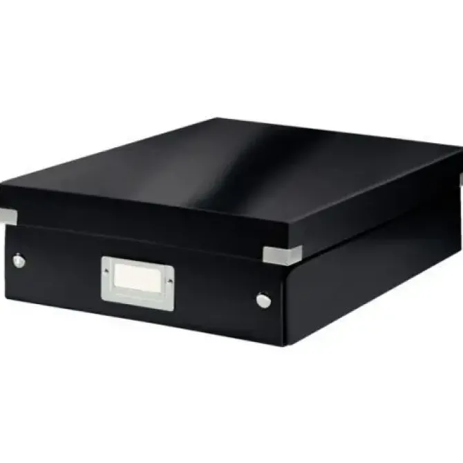 CAJA PARA ALMACENAMIENTO LEITZ CLICK&STORE ORGANIZADORA MEDIANA 280X100X370 MM NEGRO