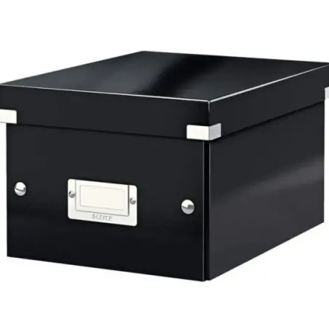 CAJA PARA ALMACENAMIENTO LEITZ CLICK&STORE UNIVERSAL PEQUEÑA 216X160X282 MM NEGRO