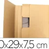 CAJA PARA EMBALAR Q-CONNECT LIBRO MEDIDAS 400X290X75 MM ESPESOR CARTON 3 MM