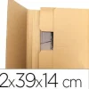 CAJA PARA EMBALAR Q-CONNECT LIBRO MEDIDAS 520X390X140 MM ESPESOR CARTON 3 MM