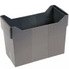 CAJA PLASTICO CARPETAS COLGANTES GRIS