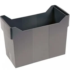 CAJA PLASTICO CARPETAS COLGANTES GRIS
