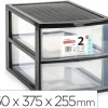CAJONERA PLASTIFORTE EBRO 2 CAJONES COLOR NEGRO 260X375X255 MM