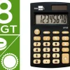 CALCULADORA LIDERPAPEL BOLSILLO XF05 8 DIGITOS SOLAR Y PILAS COLOR NEGRO 98X62X8 MM