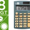 CALCULADORA LIDERPAPEL BOLSILLO XF07 8 DIGITOS SOLAR Y PILAS COLOR GRIS 98X62X8 MM