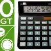CALCULADORA LIDERPAPEL SOBREMESA XF20 10 DIGITOS SOLAR Y PILAS COLOR NEGRO 127X105X24 MM