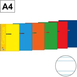 CAMPUS BLOC A4 80 HOJAS 2 RAYAS 3,5MM TAPA BASICA 60GR DP 3,5MM -8- MAK001659