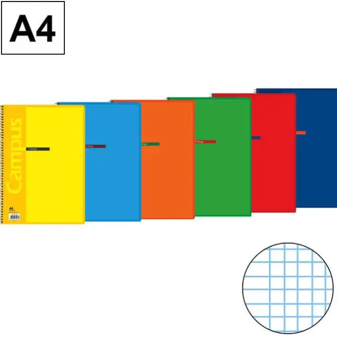 CAMPUS BLOC A4 80 HOJAS TIPO EDELVIVES 46 TAPA BASICA 60G MM46 GRANDE 002244 MAK002244