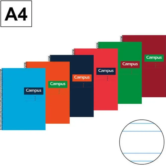 CAMPUS BLOC A4 80/H T.DURA 70GR DP 3,5MM 0014975-3- MAK001665