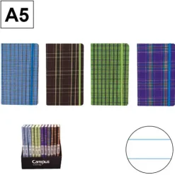 CAMPUS BLOC NOTAS A5 96H C/GOMA TELA P-003-A5 MAK002264