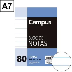 CAMPUS BLOC NOTAS A7 80H 60GR PERFORD HN 001974 MAK001974