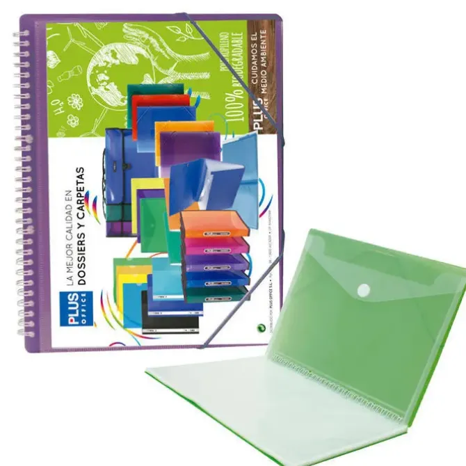 CAMPUS CARPETA 50 FUNDAS PLUS ESPIRAL CON GOMA VIOLETA + SOBRE SCB50-VL MAK181075
