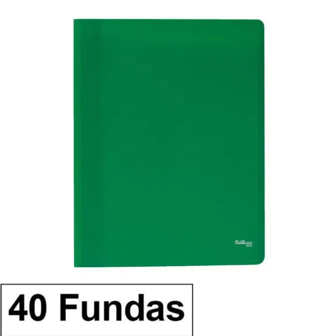 CAMPUS CARPETA 40 FUNDAS PLUS A4 ECO VERDE EF-40-GN MAK180663