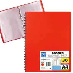 CAMPUS CARPETA 30 FUNDAS PLUS MUELLE WIRE ROJO 13461-30 ROJO MAK180618