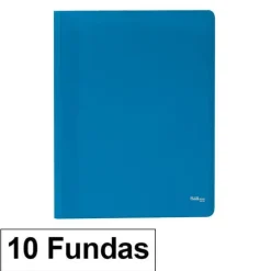 CAMPUS CARPETA 10 FUNDAS PLUS A4 ECO AZUL EF-10-BL MAK180648
