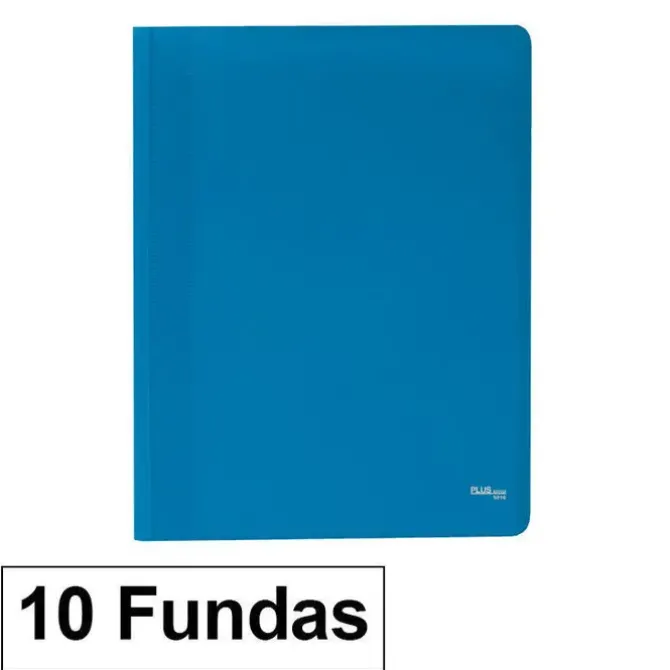 CAMPUS CARPETA 10 FUNDAS PLUS A4 ECO AZUL EF-10-BL MAK180648