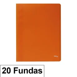 CAMPUS CARPETA 20 FUNDAS PLUS A4 ECO NARANJA EF-20-OR MAK180654