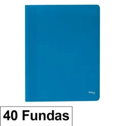 CAMPUS CARPETA 40 FUNDAS PLUS A4 ECO AZUL EF-40-BL MAK180660