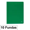 CAMPUS CARPETA 10 FUNDAS PLUS A4 ECO VERDE EF-10-GN MAK180651