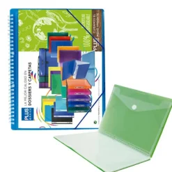 CAMPUS CARPETA 40 FUNDAS PLUS ESPIRAL CON GOMA AZUL + SOBRE 180761 MAK180761