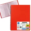 CAMPUS CARPETA 20 FUNDAS PLUS MUELLE WIRE ROJO 13461-20 ROJO MAK180614