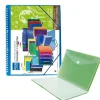 CAMPUS CARPETA 50 FUNDAS PLUS ESPIRAL CON GOMA AZUL SCB50-BL MAK180954
