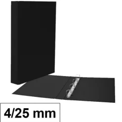 CAMPUS CARPETA CARTON PLUS Fº 4A/25 NEGRO BLACK 0001. MAK180772