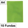 CAMPUS CARPETA FUNDAS PLUS A4 10F TRAS.VERDE 180666 MAK180666
