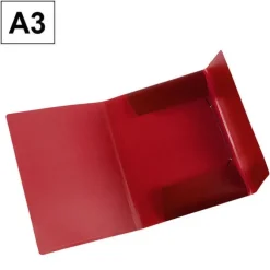 CAMPUS CARPETA PP PLUS A3 G/S TRASLUC. ROJO B186 ROJA MAK180509