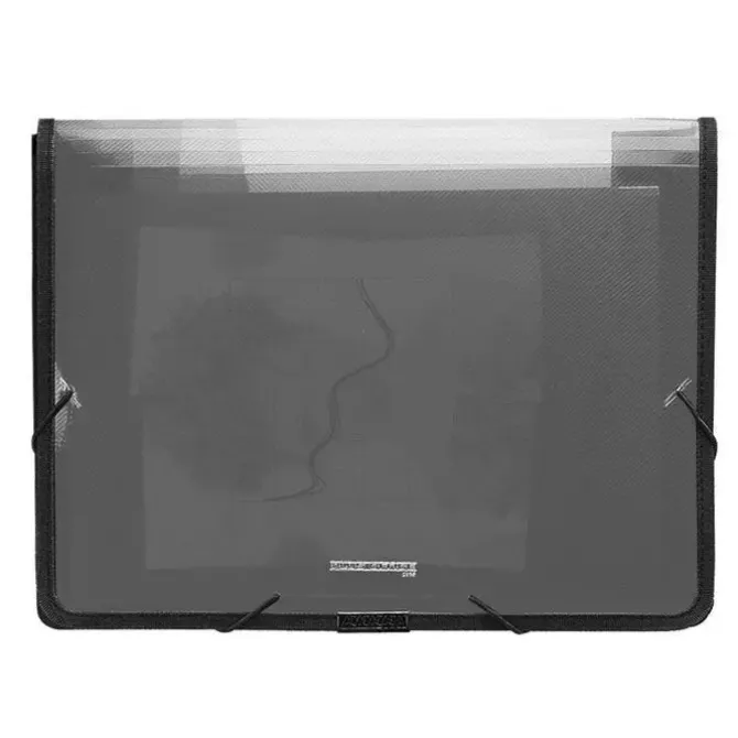 CAMPUS CARPETA PP PLUS A4+ GOMAS RIBETE HUMO 2019 MAK180204