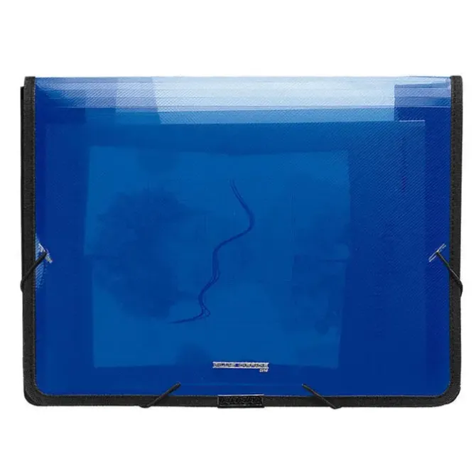 CAMPUS CARPETA PP PLUS A4+ GOMAS RIBETE AZUL KA4-01BL MAK181023