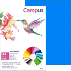 CAMPUS CARTULINA CAMPUS A4 180G AZUL MALDIVAS 001177111 MAK220419