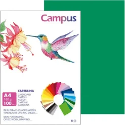 CAMPUS CARTULINA CAMPUS A4 180G VERDE PINO 0015019 MAK220155
