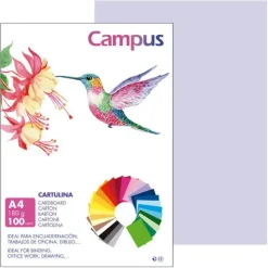 CAMPUS CARTULINA CAMPUS A4 180G LILA 001177112 MAK220420