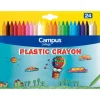 CAMPUS CERAS DURAS PLASTIC CRAYON 24COLORES 630776