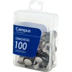 CAMPUS CHINCHETAS CAMPUS CROMADAS /100UD 22/100 MAK040191