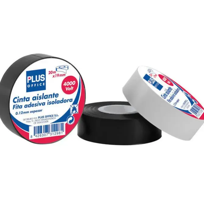 CAMPUS CINTA AISLANTE PLUS NEGRO 19MMX20M 21Y02 MAK040504