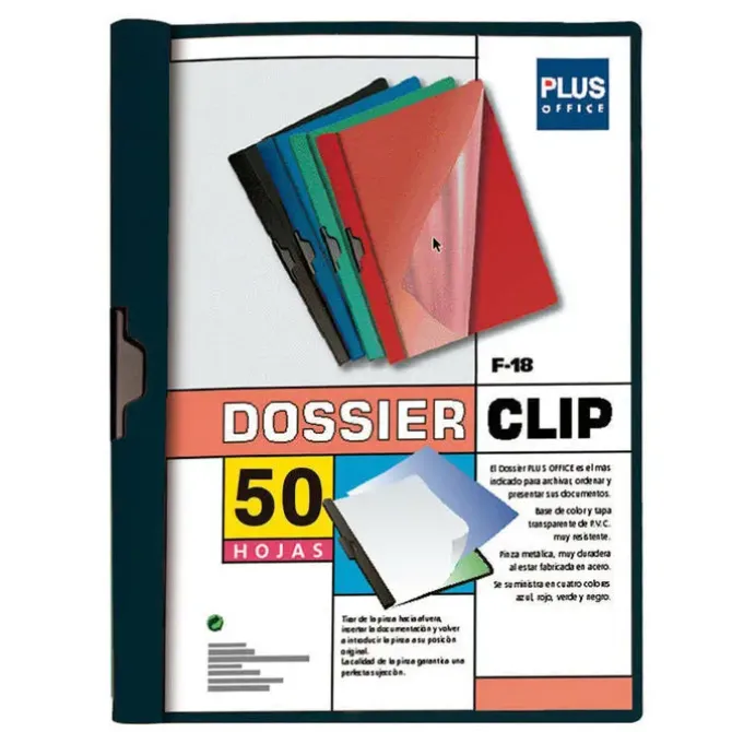 CAMPUS DOSSIER PLUS A4 PINZA F-18 50H NEGRO 001713001 MAK180267