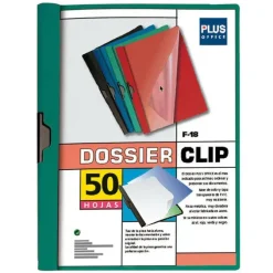CAMPUS DOSSIER PLUS A4 PINZA F-18 50H VERDE 001713003 MAK180269